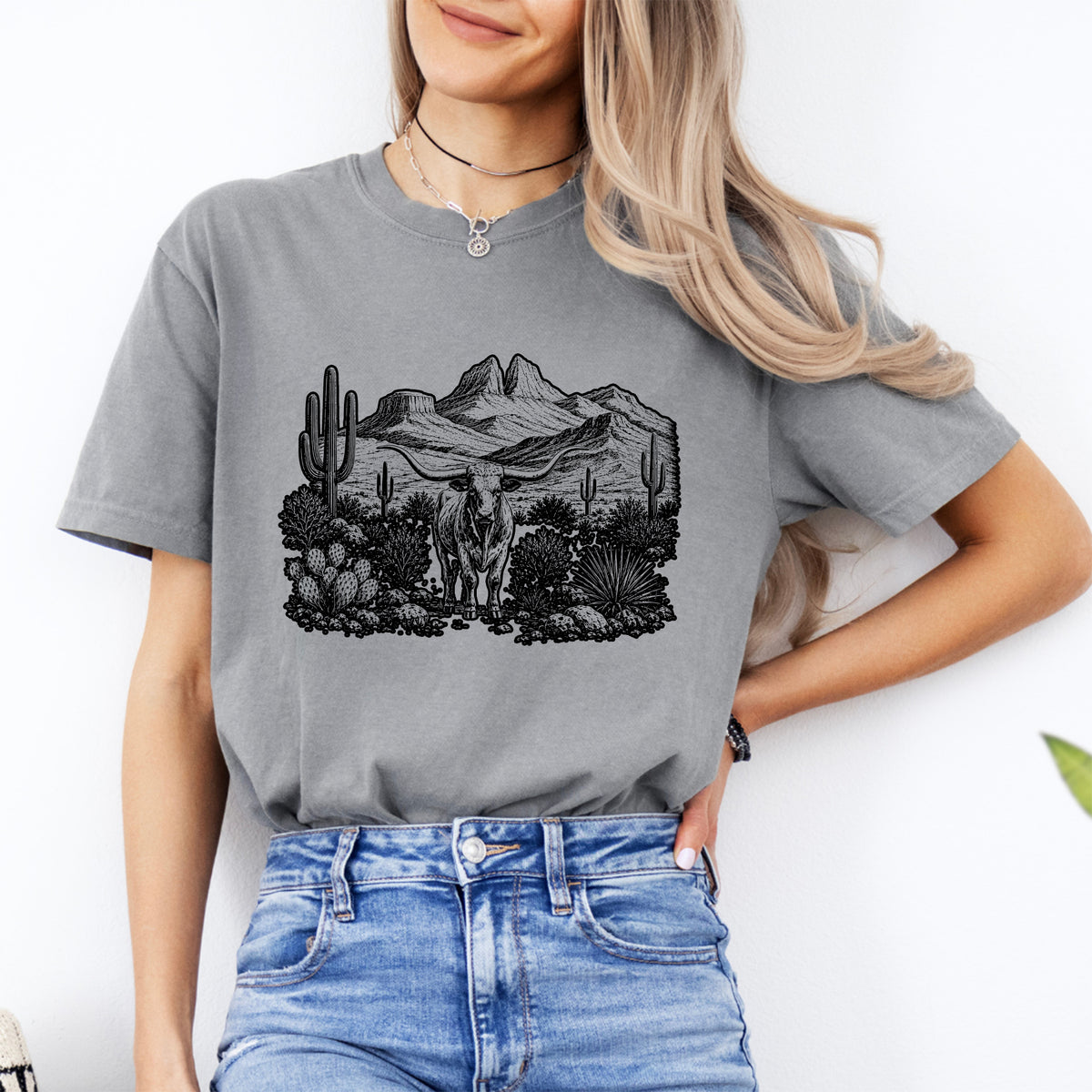Retro-Western-T-Shirt mit Grafik