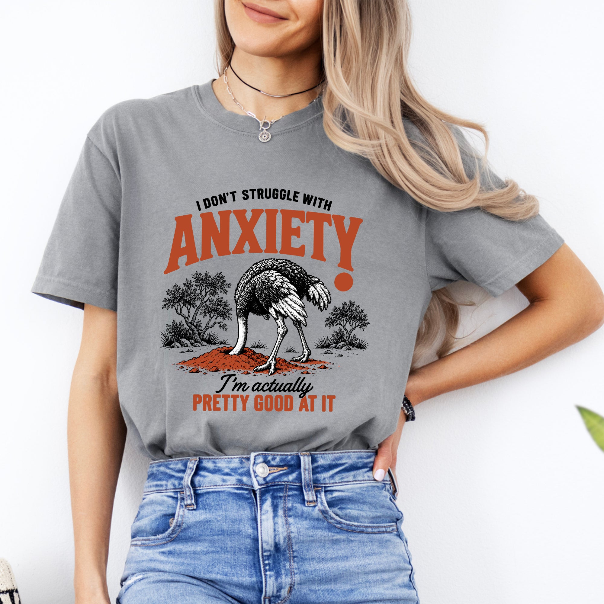 T-Shirt „Ich habe keine Probleme mit Angst“