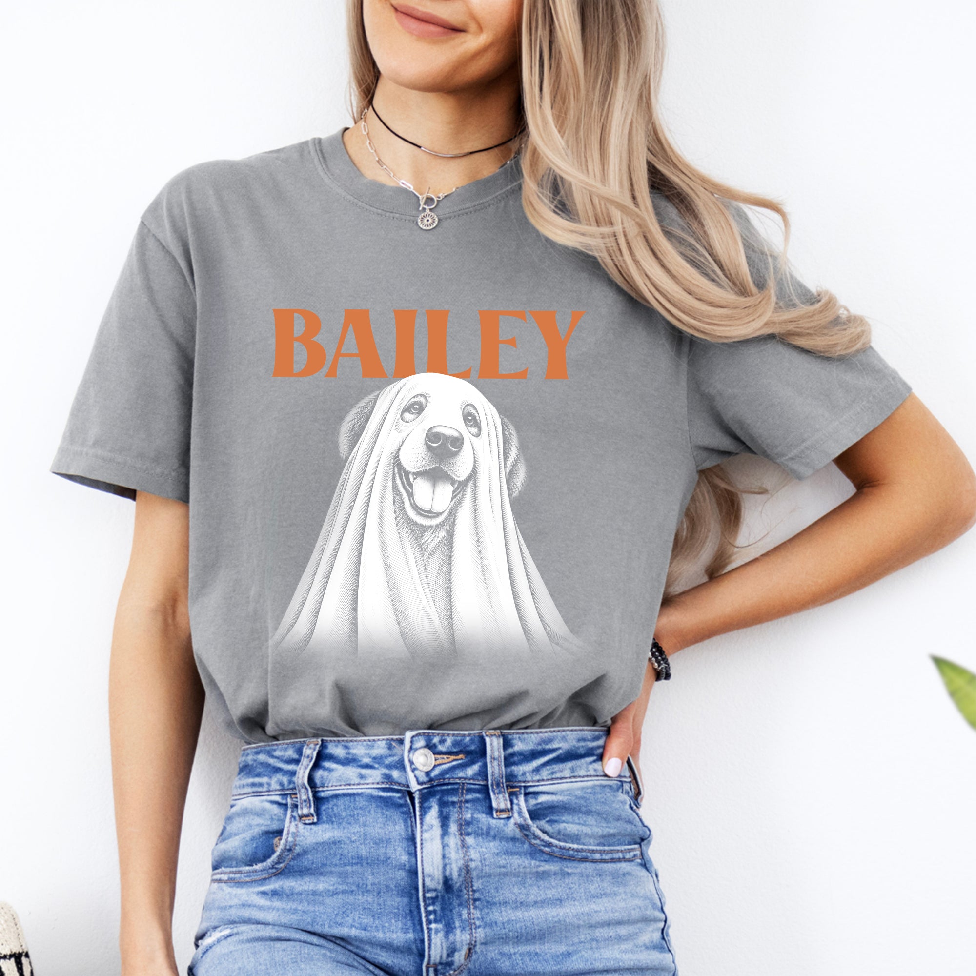 Personalisierbares Halloween-T-Shirt für Hunde