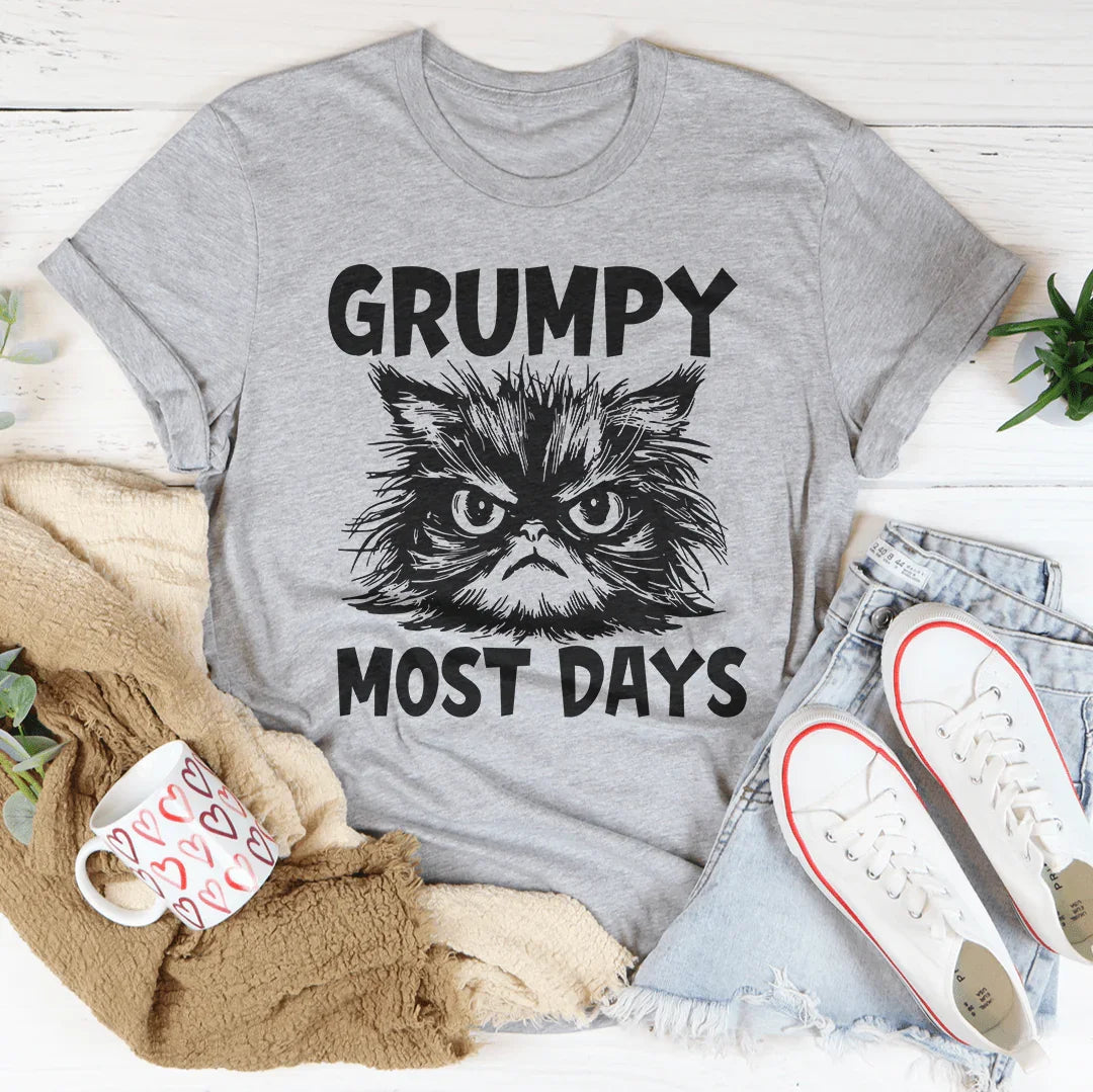 Grumpy Most Days Tee Athletic Heather / S Peachy Sunday T-Shirt