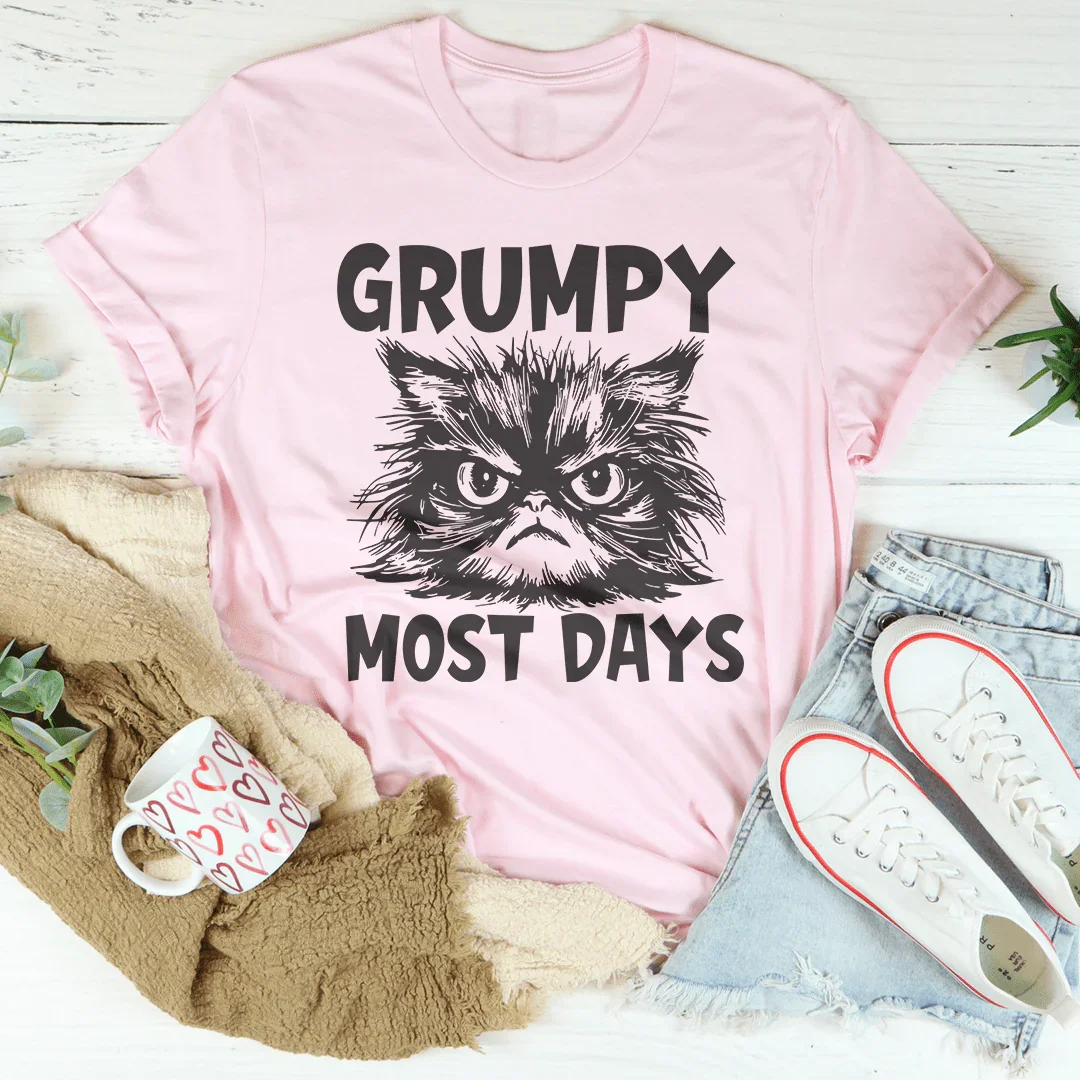 Grumpy Most Days Tee Pink / S Peachy Sunday T-Shirt