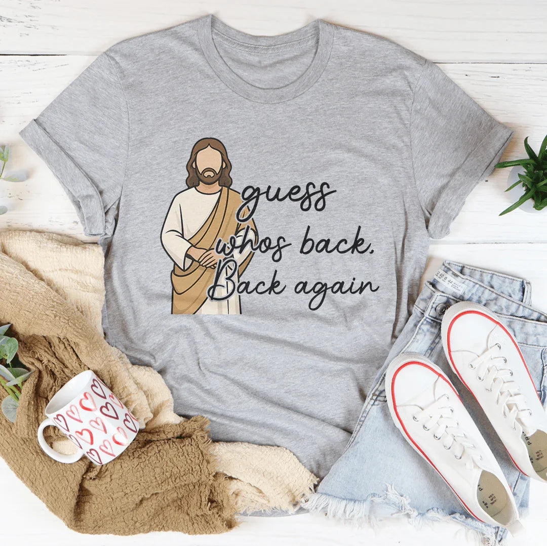 Guess Whos Back Back Again Tee Athletic Heather / S Peachy Sunday T-Shirt