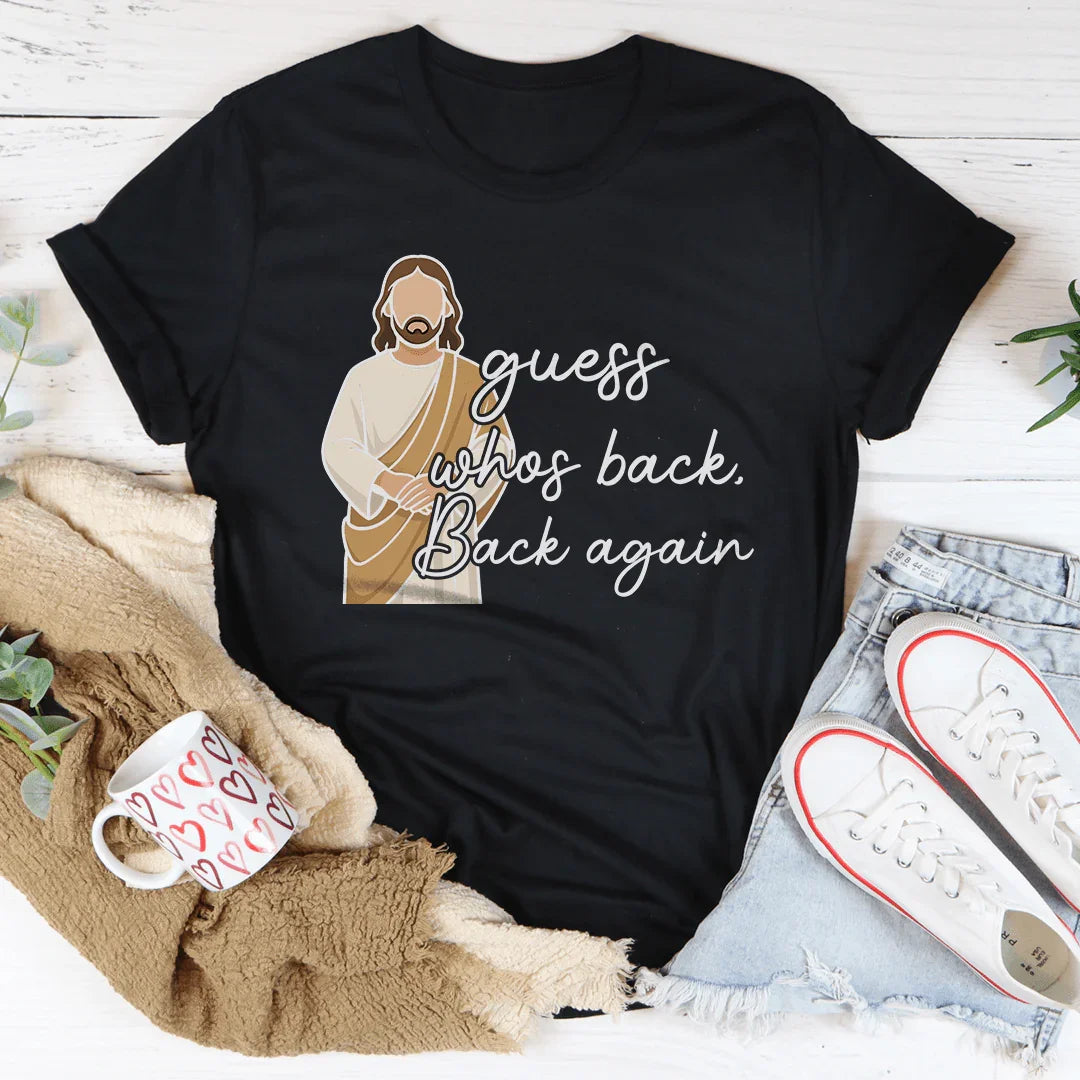 Guess Whos Back Back Again Tee Black Heather / S Peachy Sunday T-Shirt