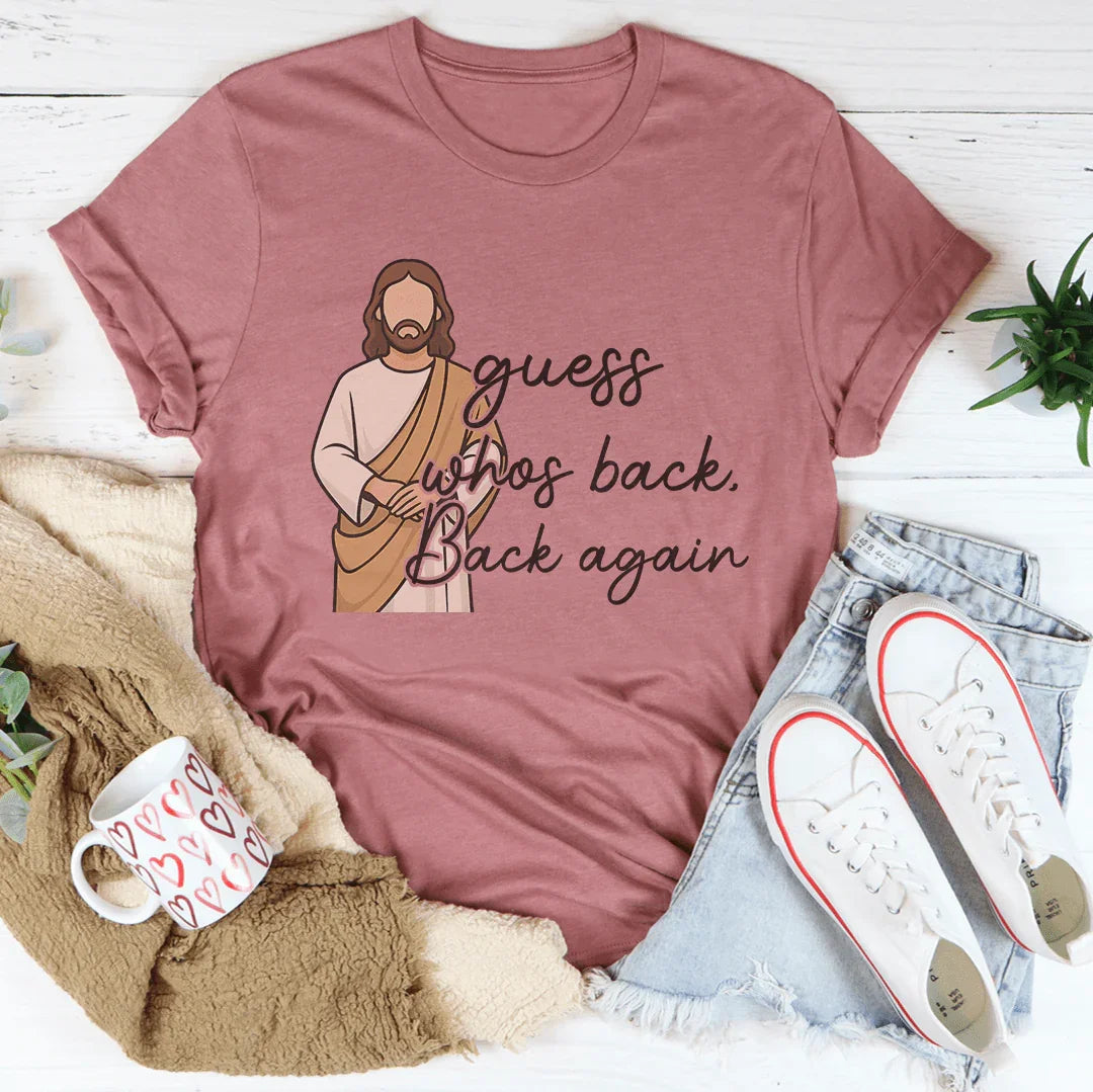 Guess Whos Back Back Again Tee Mauve / S Peachy Sunday T-Shirt