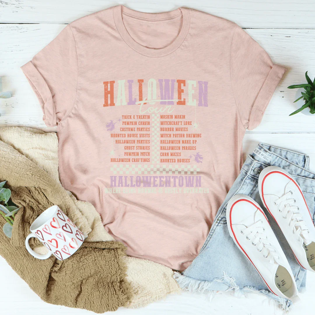 Halloween Tour Tee Heather Prism Peach / S Peachy Sunday T-Shirt