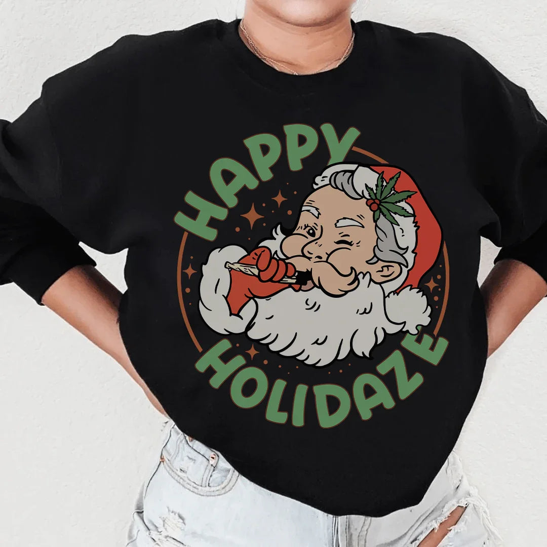 Happy Holidaze Sweatshirt Peachy Sunday T-Shirt