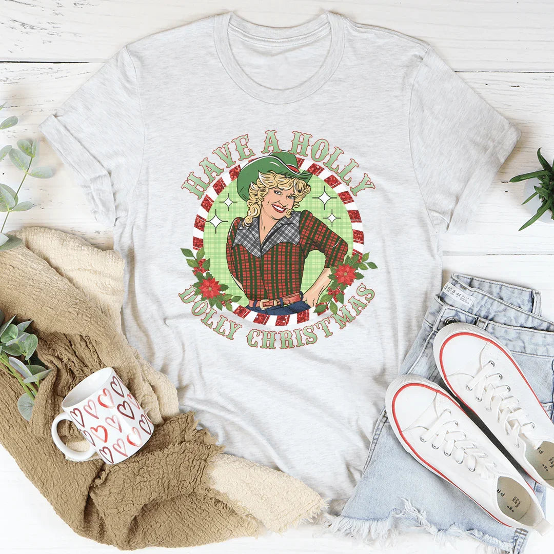 Have A Holly Tee Ash / S Peachy Sunday T-Shirt