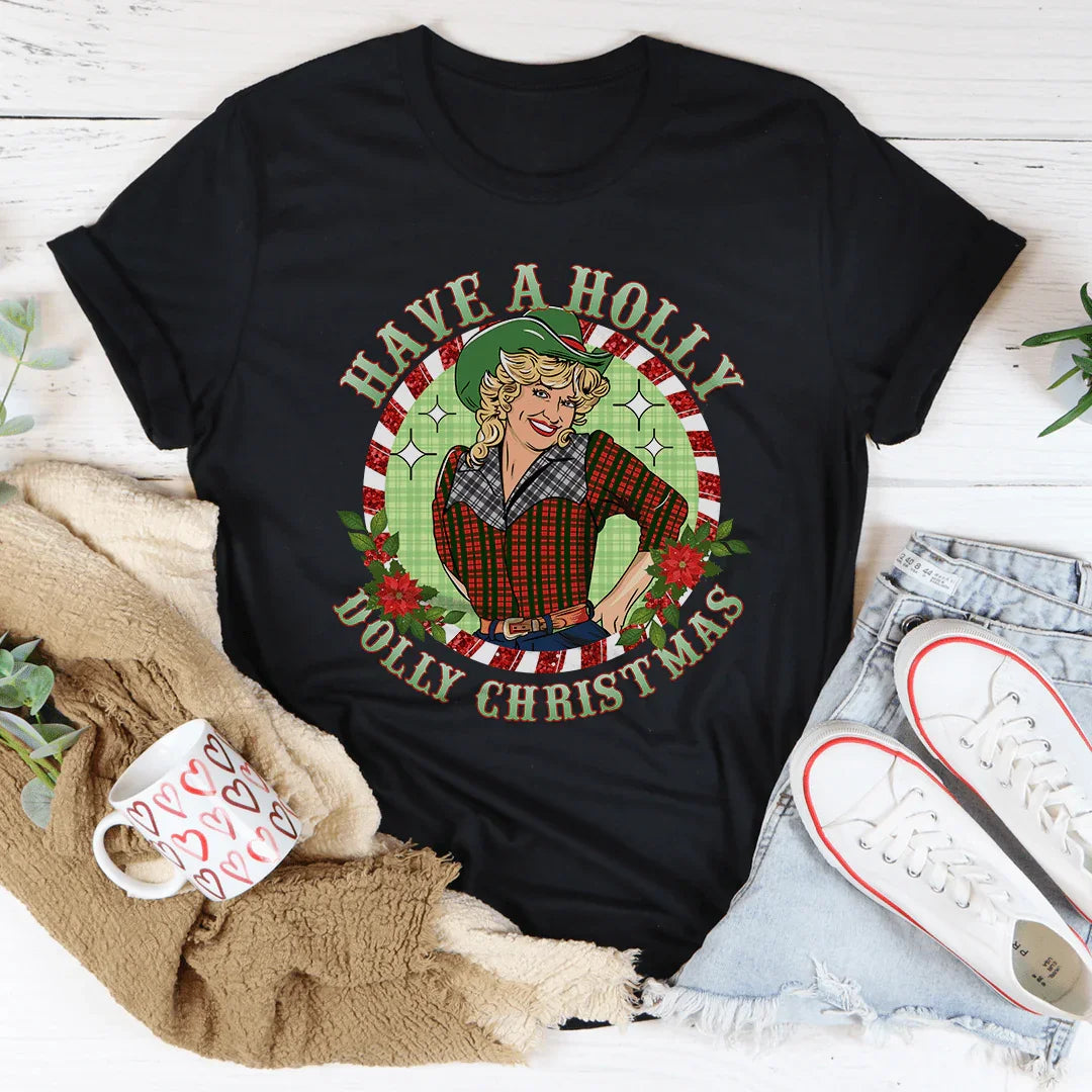 Have A Holly Tee Black Heather / S Peachy Sunday T-Shirt