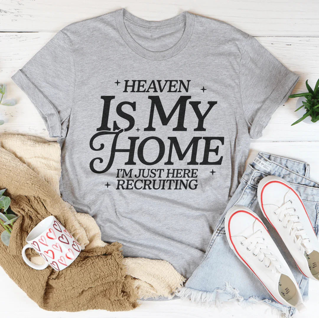 Heaven Is My Home Tee Athletic Heather / S Peachy Sunday T-Shirt