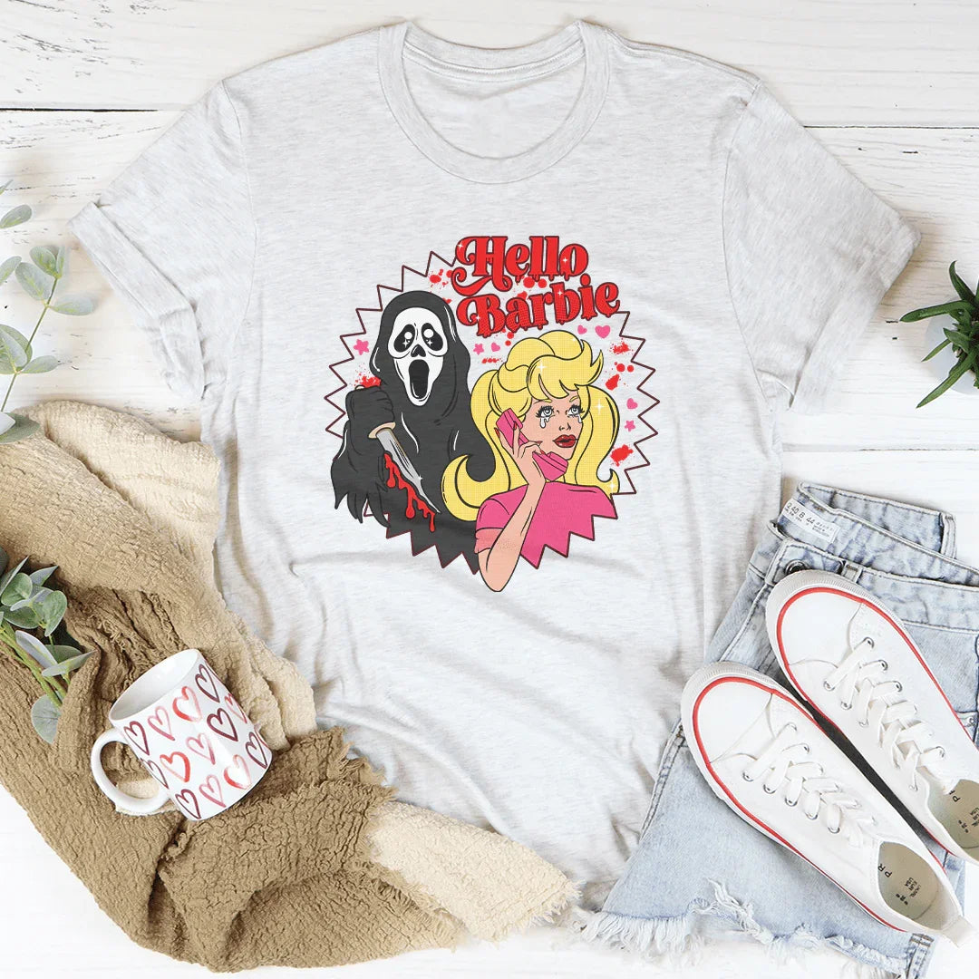 Hello Barbie Tee Ash / S Printify T-Shirt T-Shirt