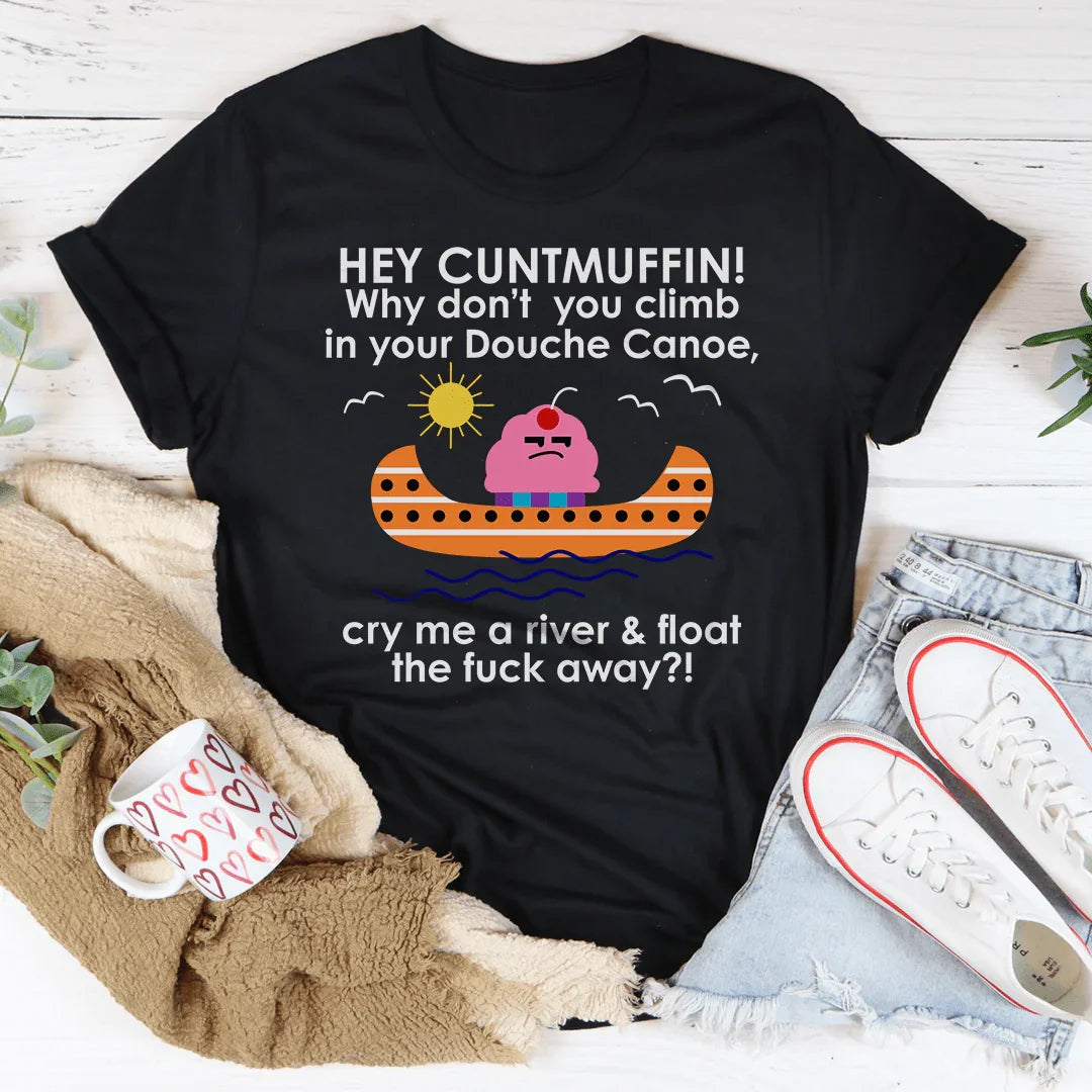 Hey Cuntmuffin Why Don't You Climb Tee Black Heather / S Peachy Sunday T-Shirt