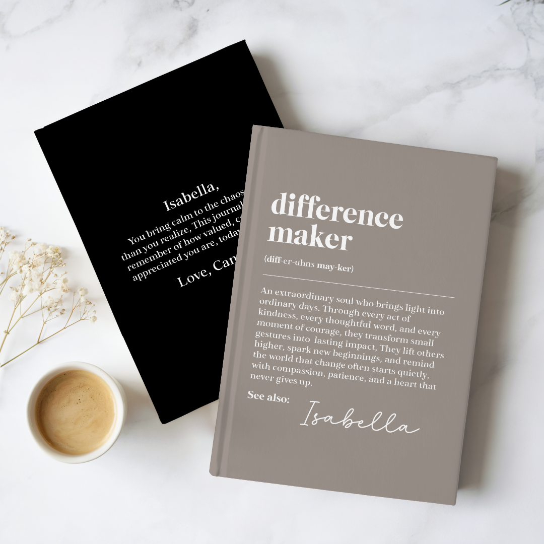Personalized Difference Maker Journal