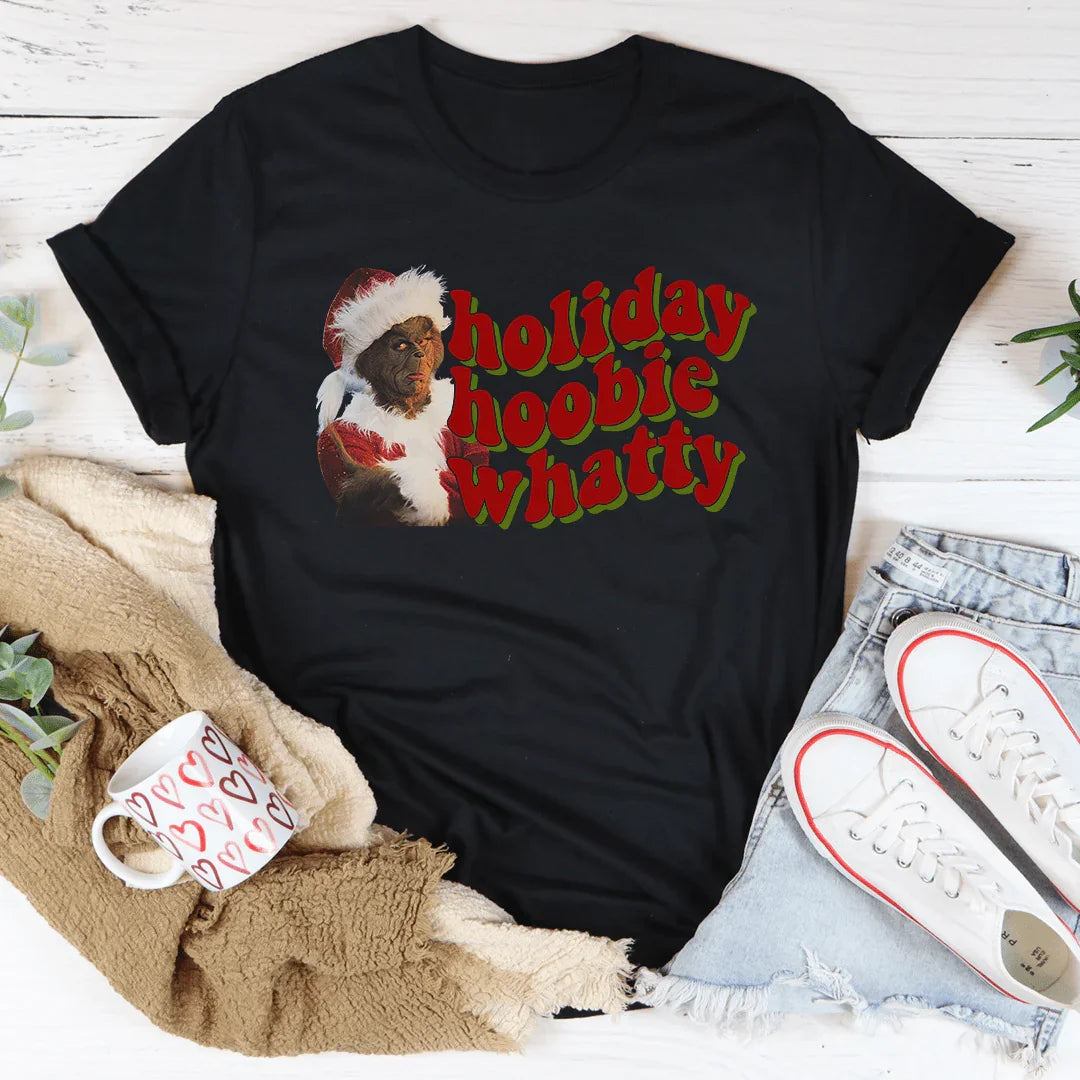 Holiday Hoobie Whatty Tee Black / S Printify T-Shirt T-Shirt