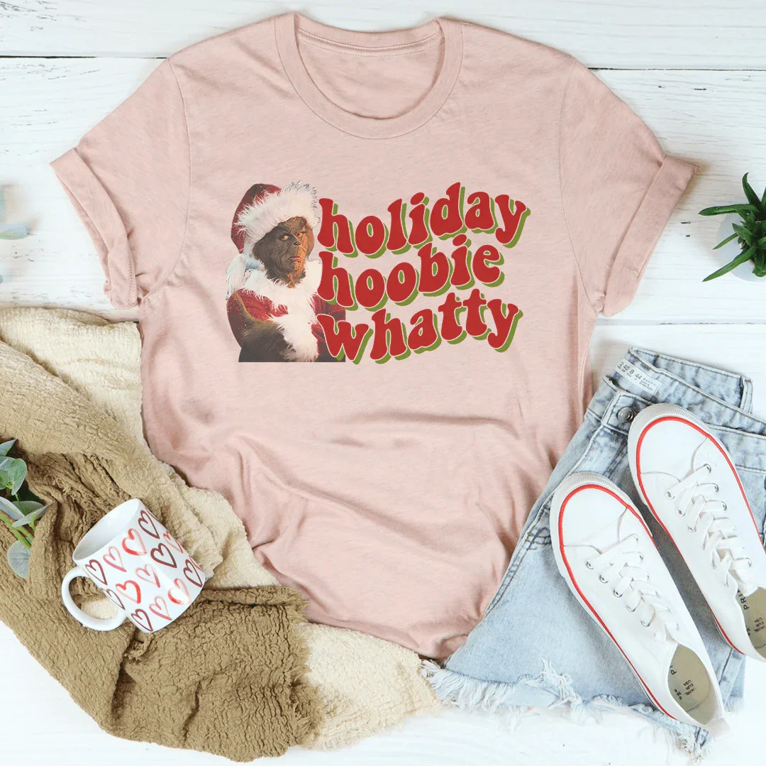 Holiday Hoobie Whatty Tee Heather Peach / S Printify T-Shirt T-Shirt