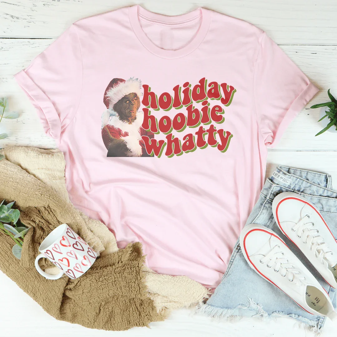 Holiday Hoobie Whatty Tee Pink / S Printify T-Shirt T-Shirt