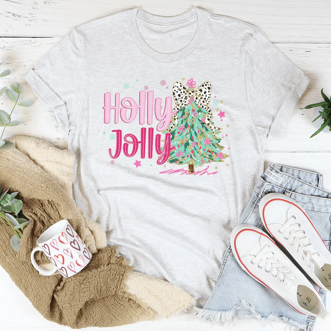 Holly Jolly Tee White / S Peachy Sunday T-Shirt