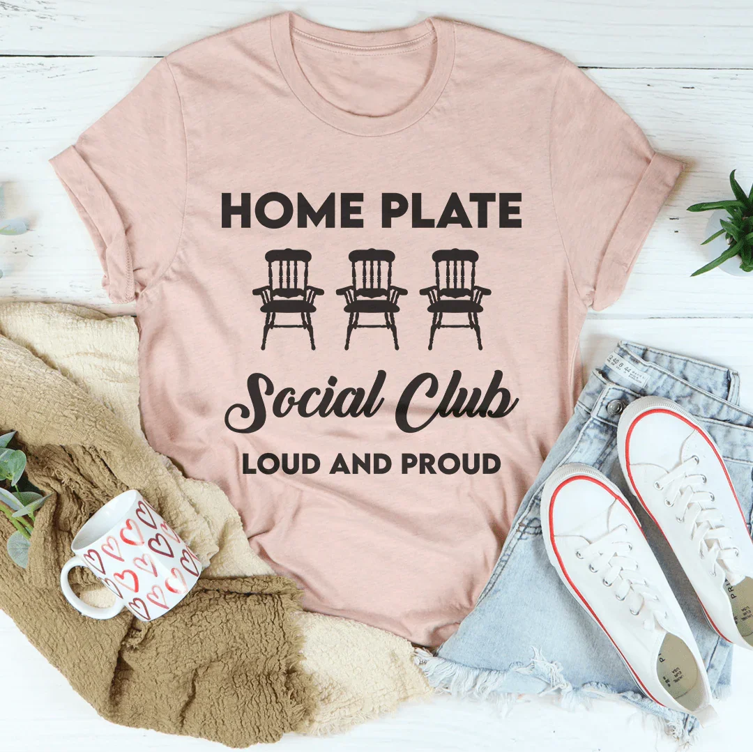 Home Plate Social Club Loud And Proud Tee Heather Prism Peach / S Peachy Sunday T-Shirt