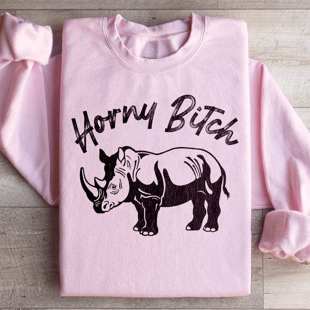 Horny B Sweatshirt Light Pink / S Peachy Sunday T-Shirt