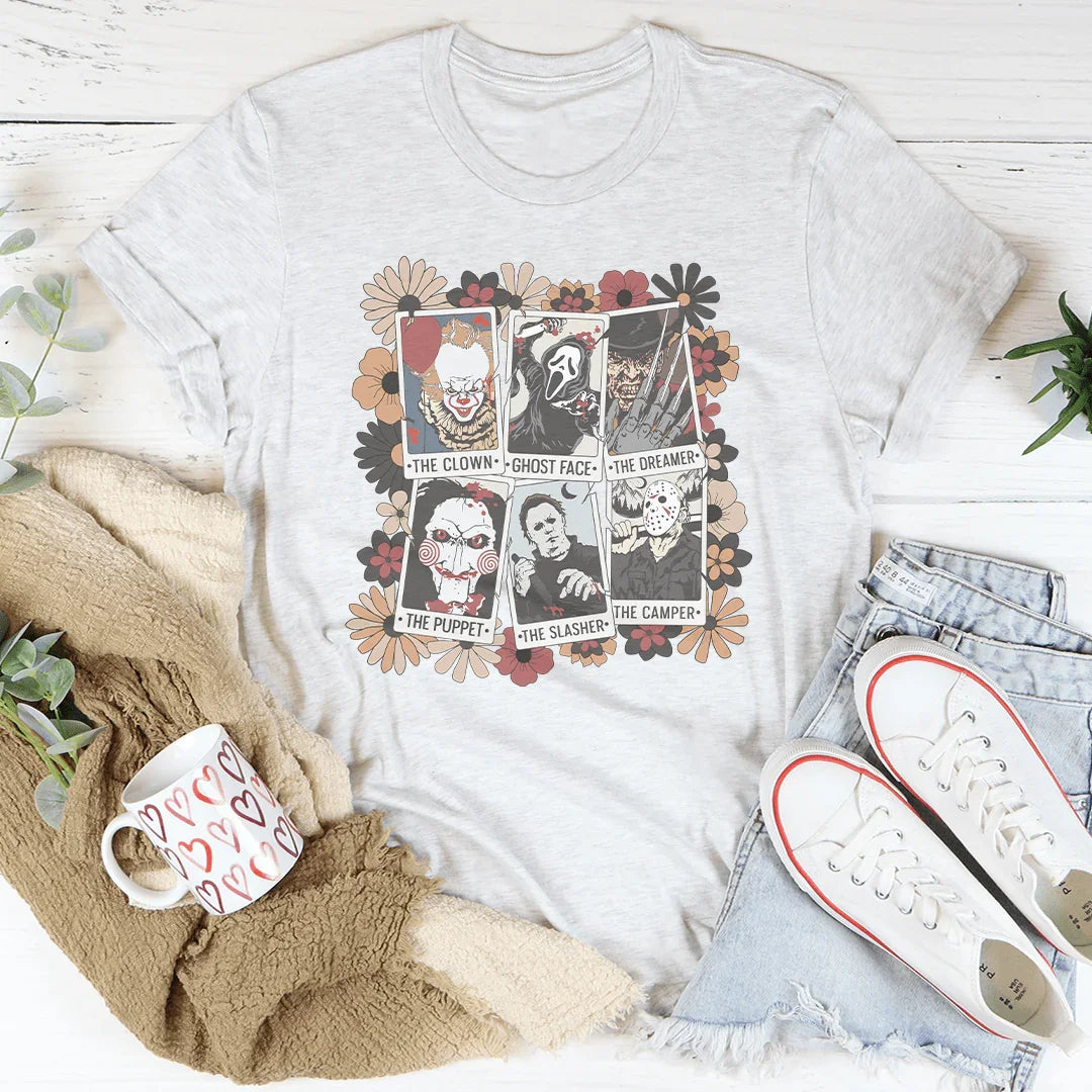 Horror Characters Tarot Tee Ash / S Printify T-Shirt T-Shirt
