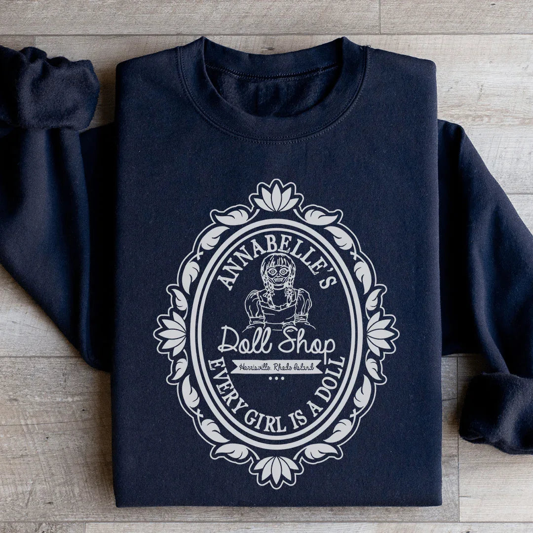 Horror Doll Shop Sweatshirt Black / S Peachy Sunday T-Shirt