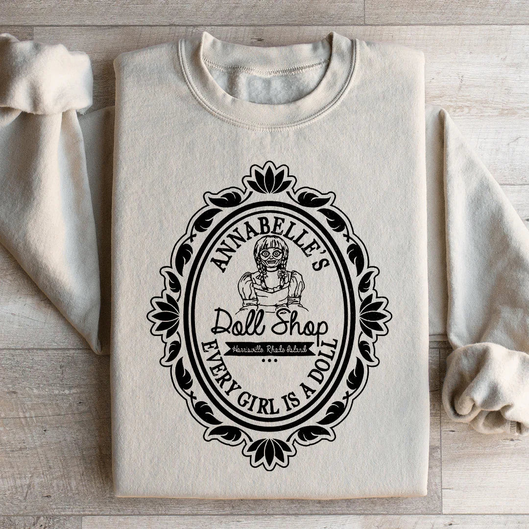 Horror Doll Shop Sweatshirt Sand / S Peachy Sunday T-Shirt