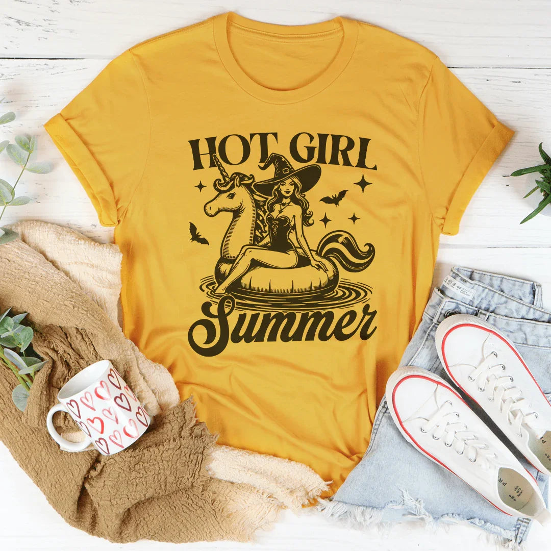 Hot Girl Summer Tee Mustard / S Peachy Sunday T-Shirt