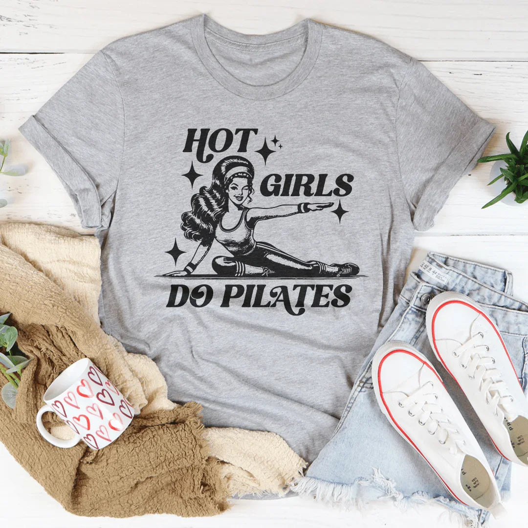 Hot Girls Do Pilates Tee Athletic Heather / S Peachy Sunday T-Shirt