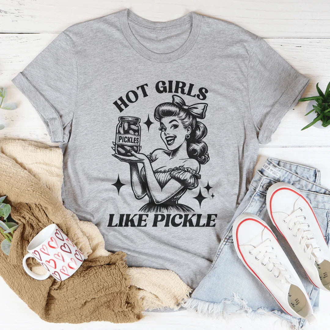 Hot Girls Like Pickle Tee Athletic Heather / S Peachy Sunday T-Shirt