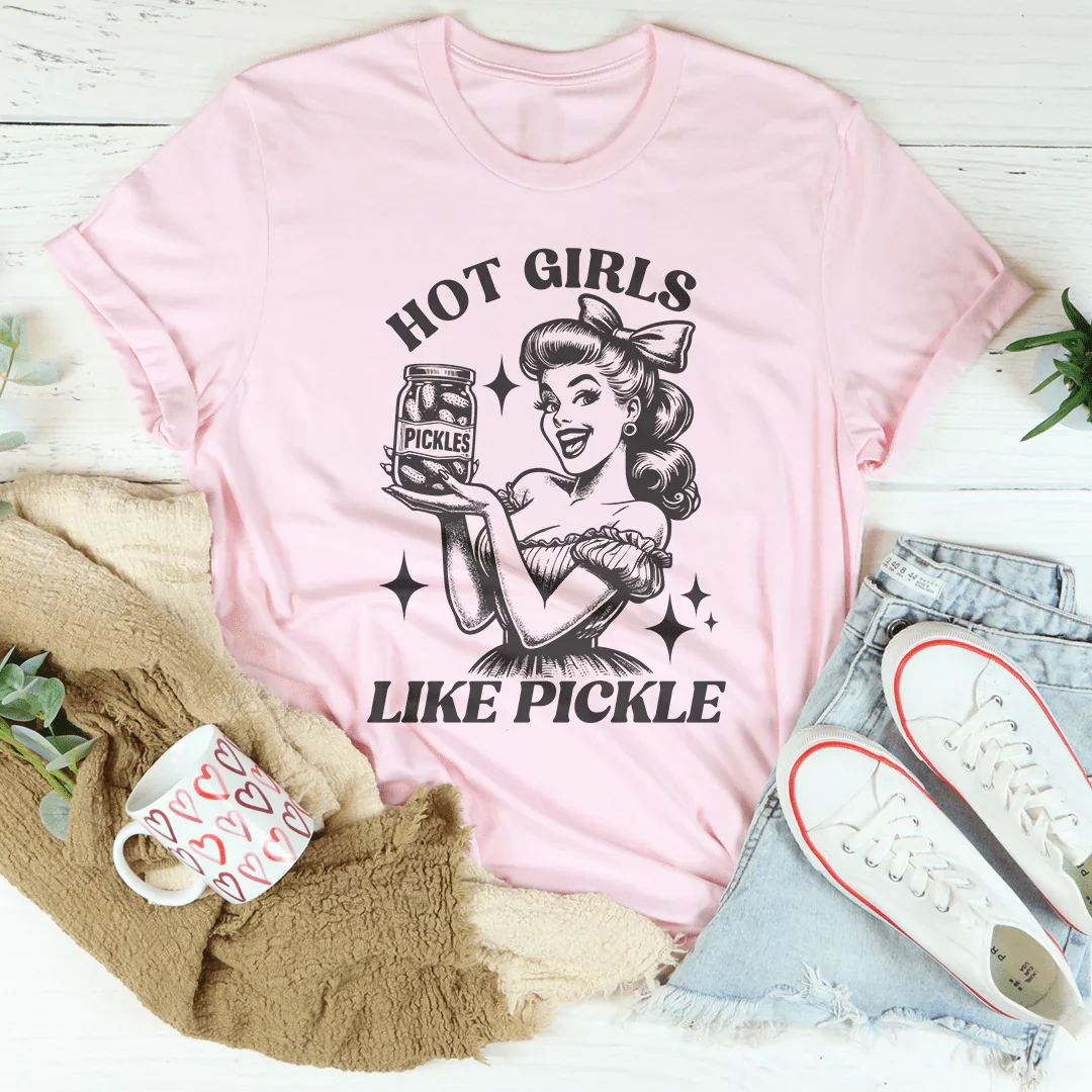 Hot Girls Like Pickle Tee Pink / S Peachy Sunday T-Shirt