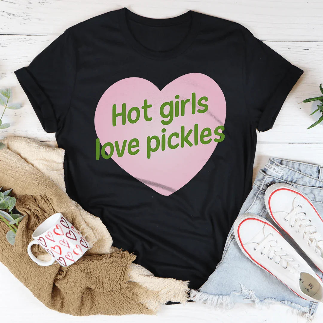 Hot girls Love Pickles Tee Black Heather / S Peachy Sunday T-Shirt