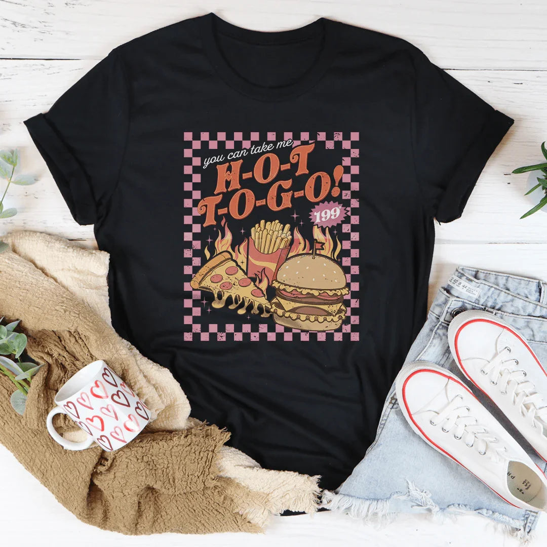 Hot To Go Tee Black Heather / S Peachy Sunday T-Shirt
