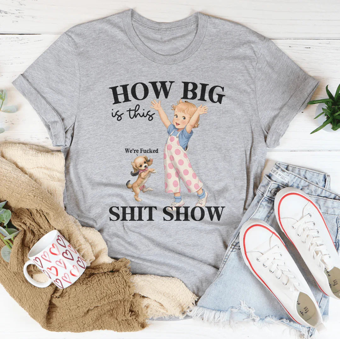 How Big Is This S-it Show Tee Athletic Heather / S Peachy Sunday T-Shirt