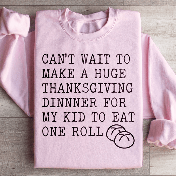 Huge Thanksgiving Dinner Sweatshirt Light Pink / S Peachy Sunday T-Shirt
