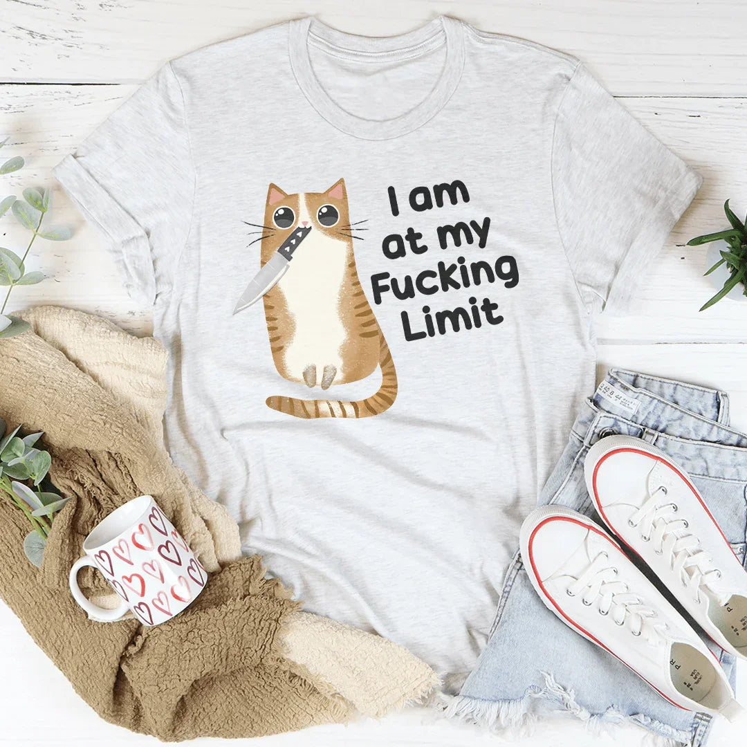 I Am At My F-cking Limit Tee Ash / S Peachy Sunday T-Shirt