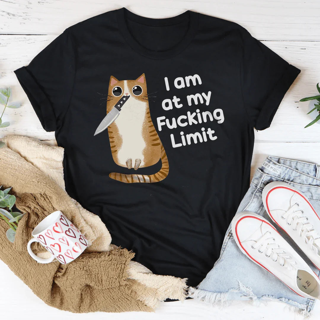 I Am At My F-cking Limit Tee Black Heather / S Peachy Sunday T-Shirt