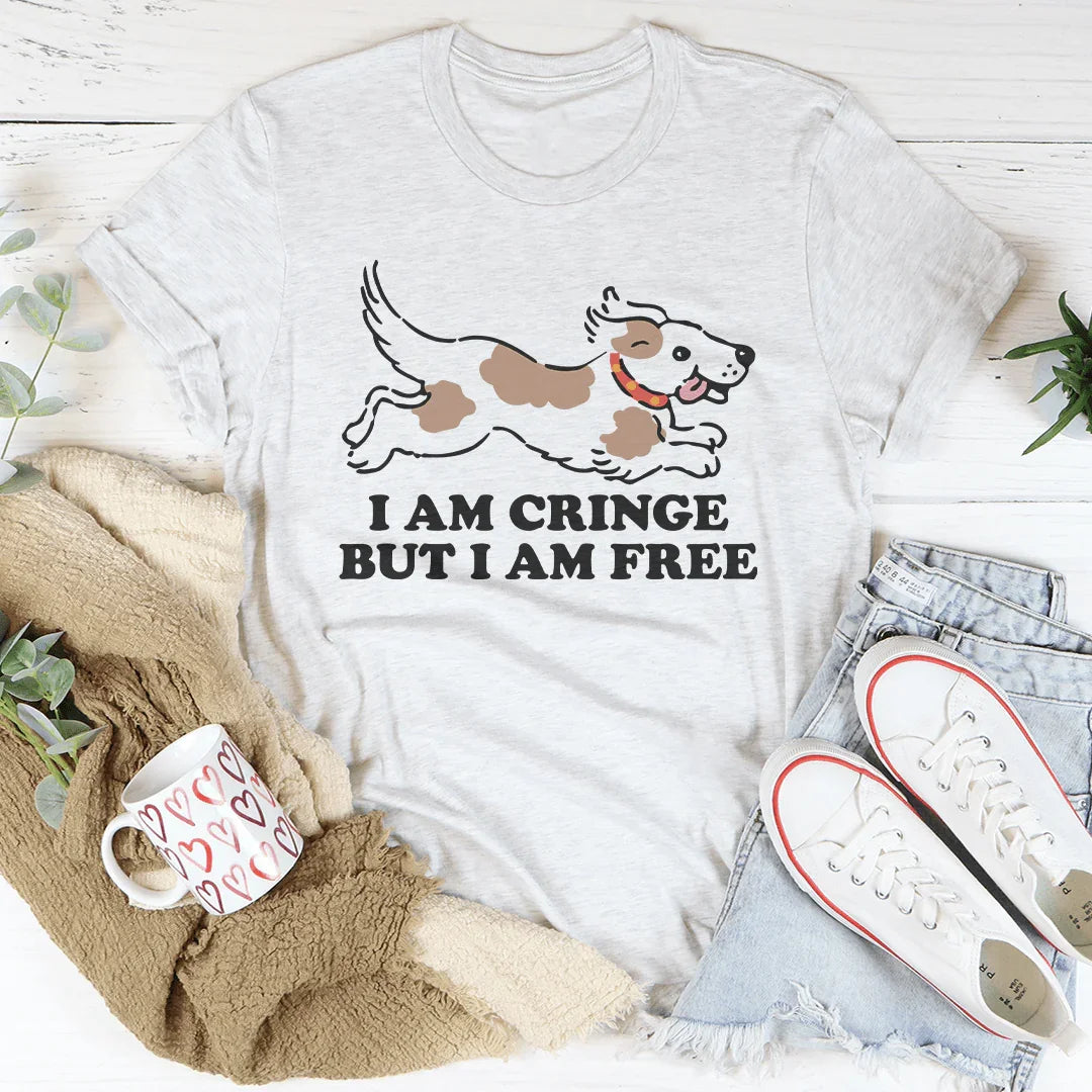 I Am Cringe But I Am Free Tee Ash / S Peachy Sunday T-Shirt
