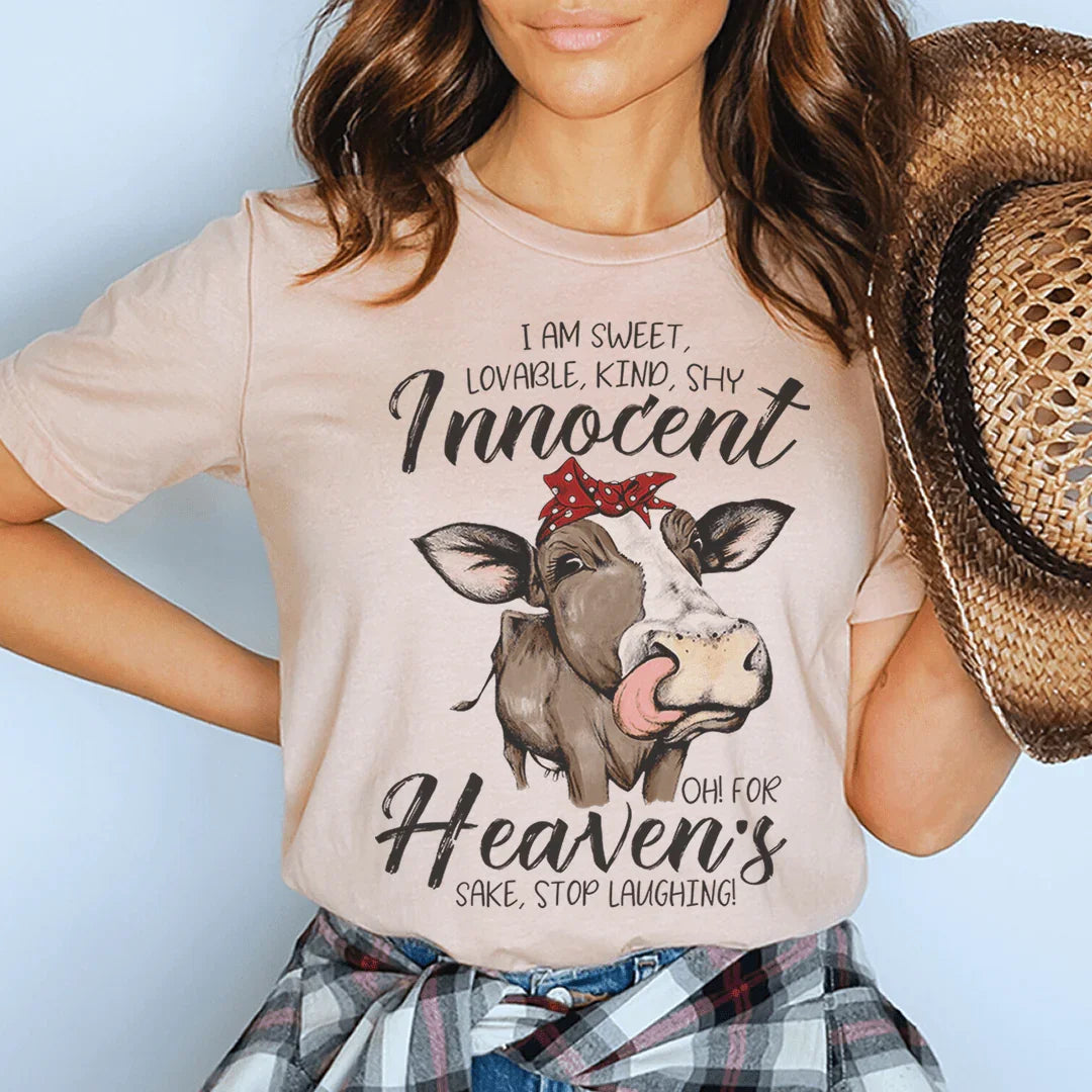 I Am Sweet Lovable Kind Shy Innocent Tee Heather Prism Peach / S Peachy Sunday T-Shirt