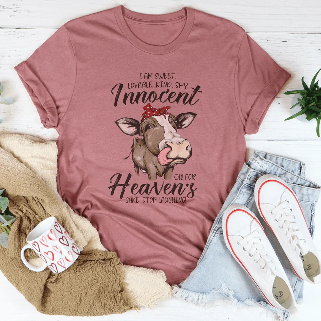 I Am Sweet Lovable Kind Shy Innocent Tee Mauve / S Peachy Sunday T-Shirt