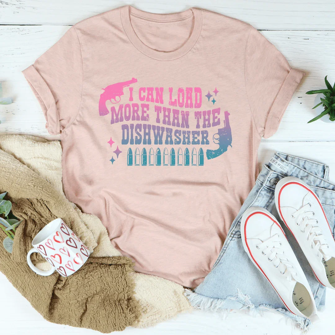 I Can Load Than The Dishwasher Tee Heather Prism Peach / S Peachy Sunday T-Shirt