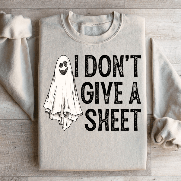 I Don't Give A Sheet Sweatshirt Sand / S Peachy Sunday T-Shirt