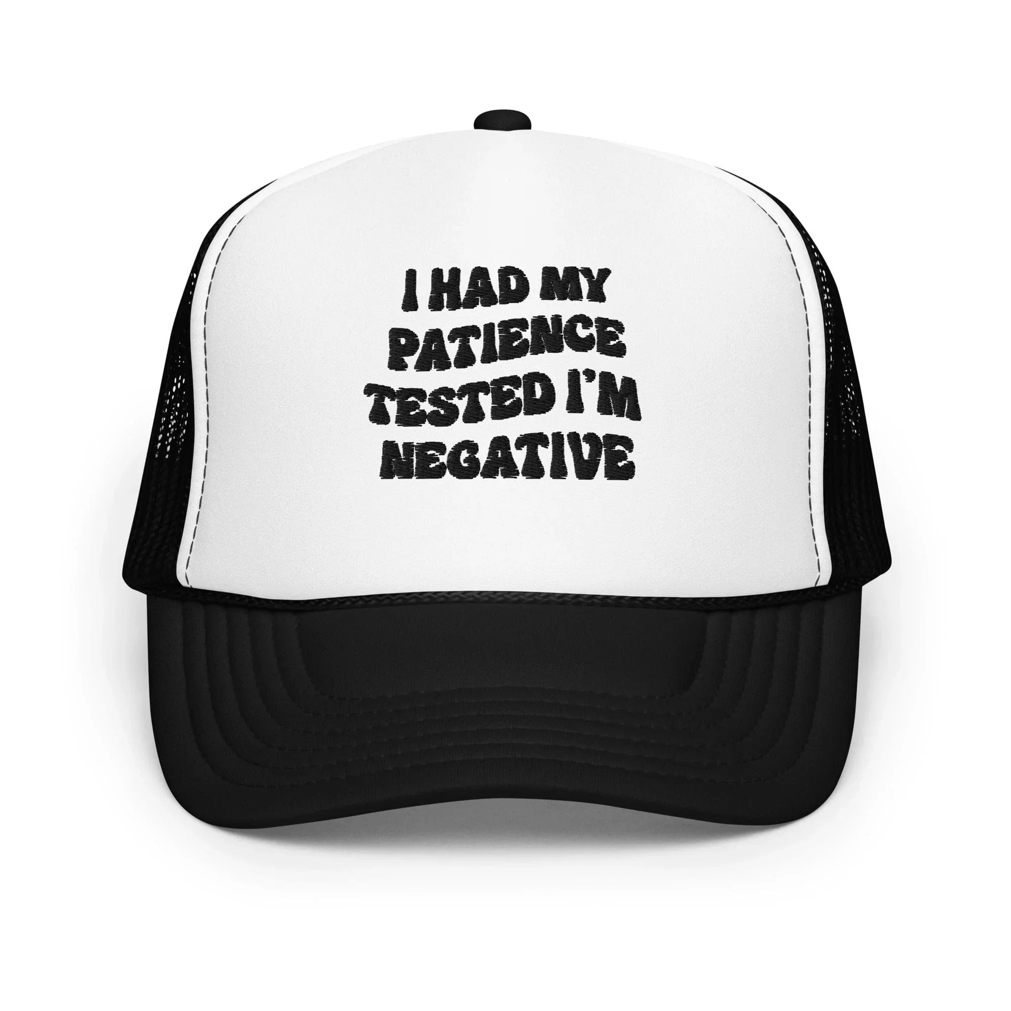 I Had Patience Trucker Hat Black / White / Black Peachy Sunday T-Shirt
