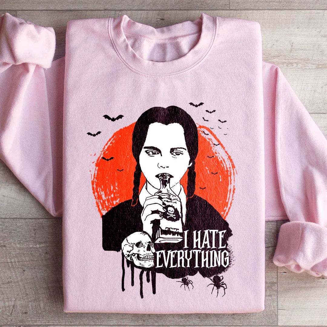 I Hate Everything Sweatshirt Light Pink / S Peachy Sunday T-Shirt