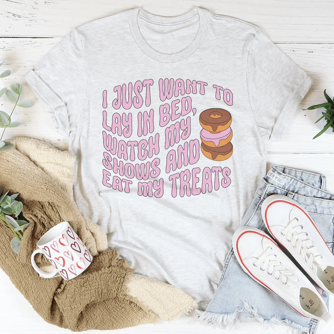 I Just Want To Lay In Bed Tee Ash / S Peachy Sunday T-Shirt