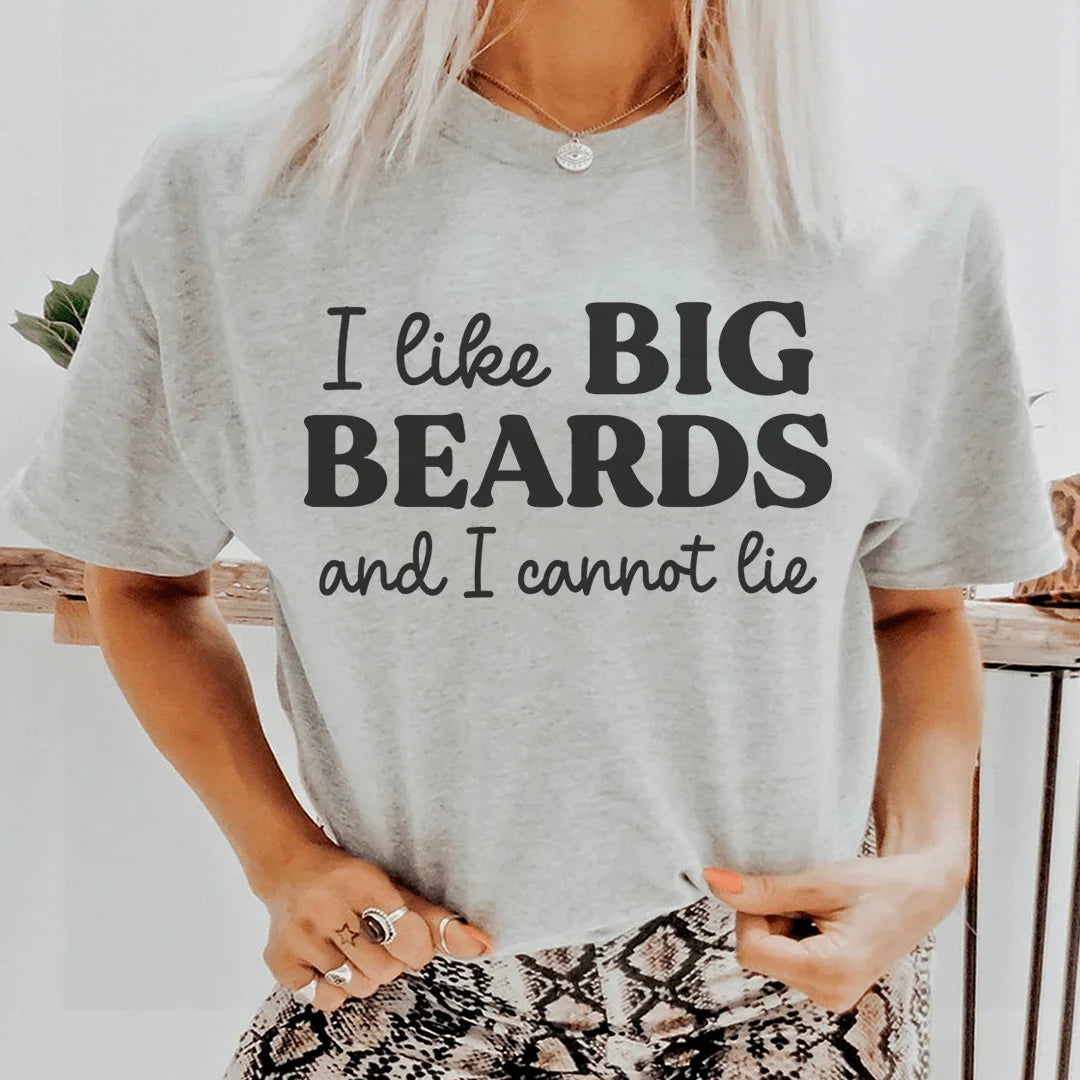 I Like Big Beards And I Cannot Lie Tee Athletic Heather / S Peachy Sunday T-Shirt