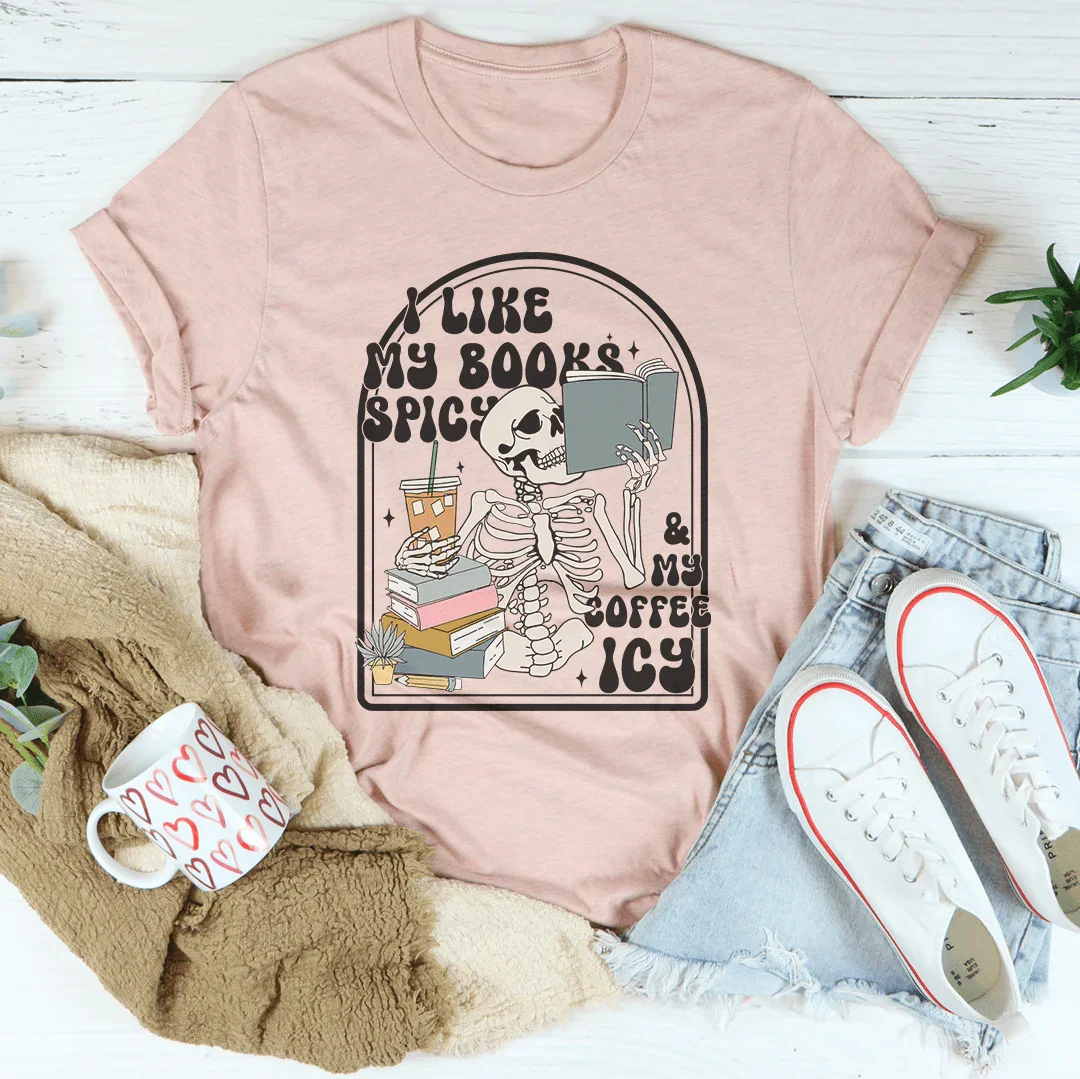 I Like My Books Spicy Tee Heather Prism Peach / S Peachy Sunday T-Shirt