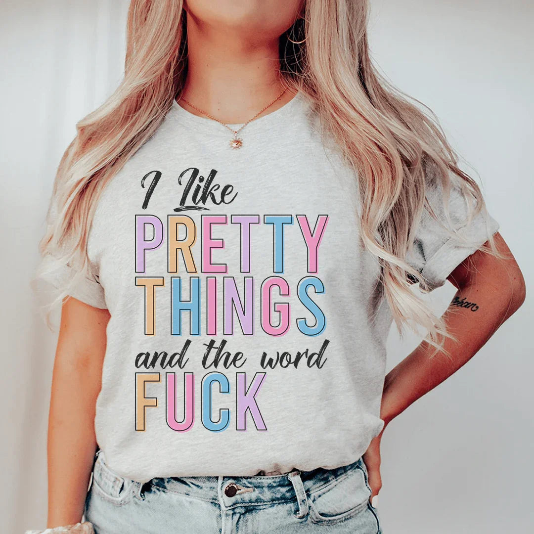 I Like Pretty Things Tee Athletic Heather / S Peachy Sunday T-Shirt