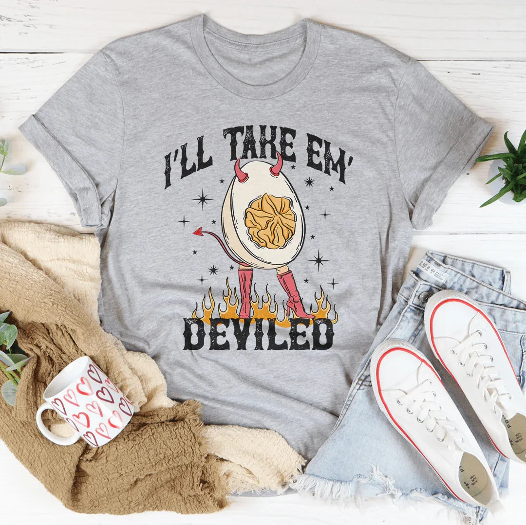 I'll Take Em Deviled Tee Athletic Heather / S Peachy Sunday T-Shirt