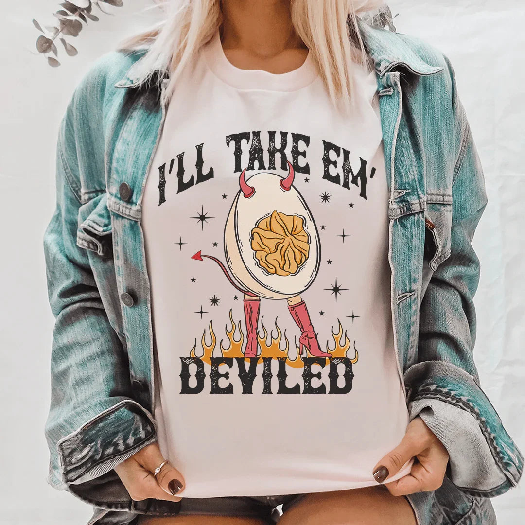 I'll Take Em Deviled Tee Peachy Sunday T-Shirt