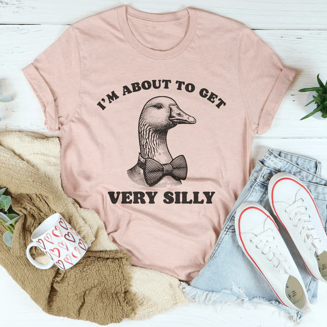 I'm About To Get Very Silly Tee Heather Prism Peach / S Peachy Sunday T-Shirt
