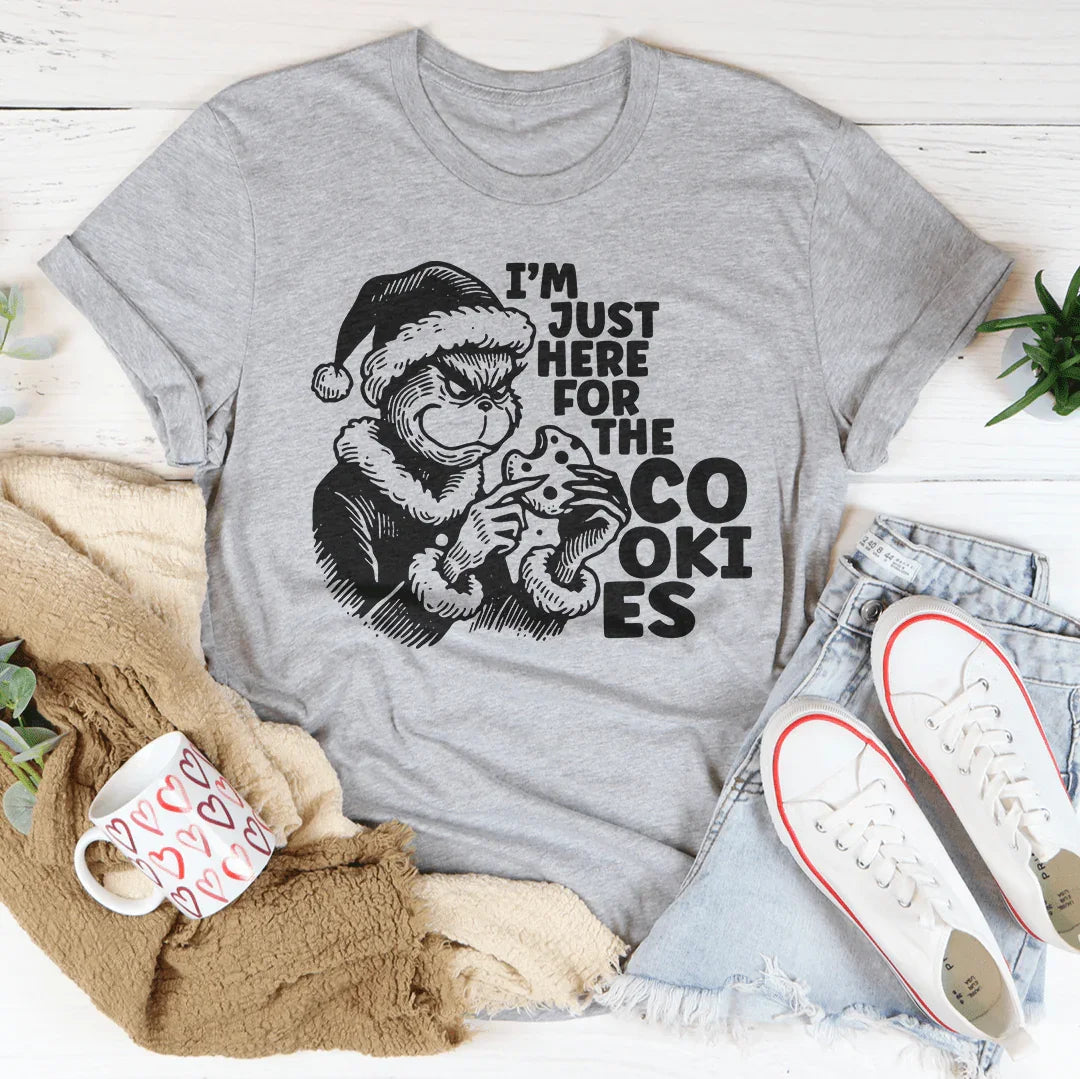 I’m Just Here For The Cookies Tee Athletic Heather / S Printify T-Shirt T-Shirt